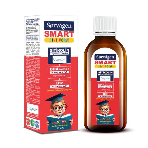 Sorvagen Smart Sıvı Form Stikolin Takviye Edici Gıda 150 ml - 1