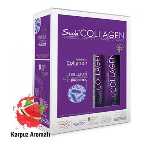 Suda Collagen + Probiotic Saşe 14x10 Gr Karpuz Aromalı - 1