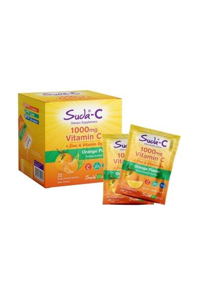 Suda Vitamin C 1000 mg + Zinc ve Vitamin D3 20 Şase - 1