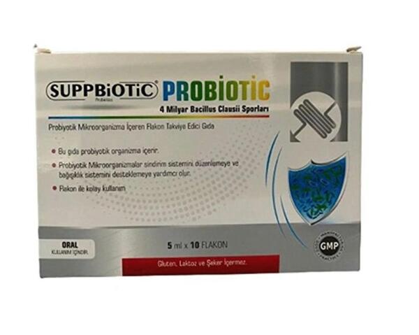 Suppbiotic Yetişkin Probiyotik 10 Flakon x 5 ML - 1