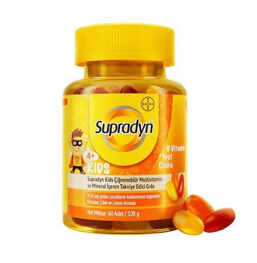 Supradyn Kids Multivitamin 60 Çiğneme Tableti - 1