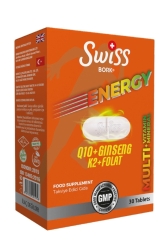 Swiss Bork Energy Q10 Ginseng K2 Folat 30 Tablet - 1