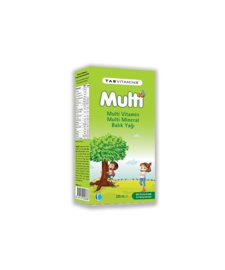 Tabvitamins Multi Multivitamin Multimineral Balık Yağı 200 Ml - 1