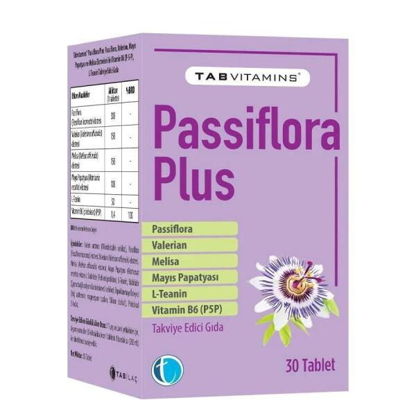 Tabvitamins Passiflora Plus 30 Tablet - 1