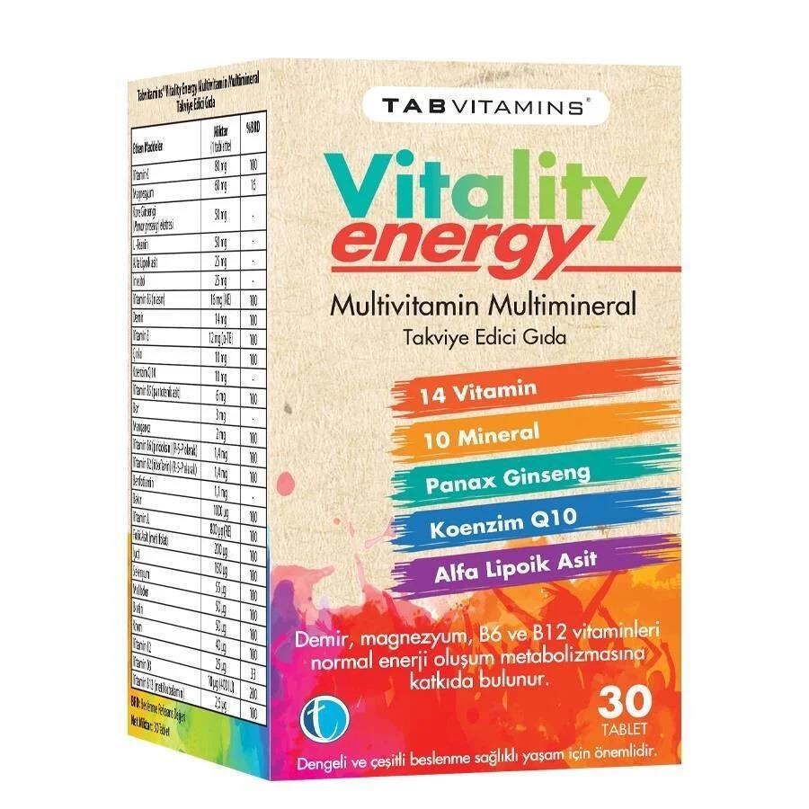 Tabvitamins Vitality Energy 30 Tablet - 1