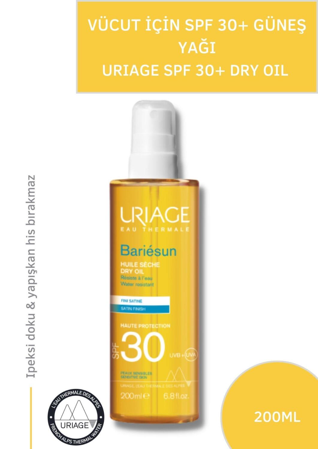 Uriage Bariesun Spf 30+ Dry Oil 200ml Vücut Için Güneş Yağı - 3