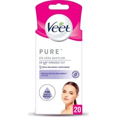 Veet Sir Ağda Bandı Pure Yüz 20li - 1