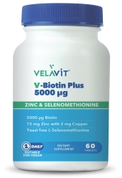 Velavit V-Biotin Plus 5000 mcg 60 Tablet - 1