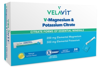 Velavit V-Magnesium & Potassium Citrate 20 Toz Poşet - 1