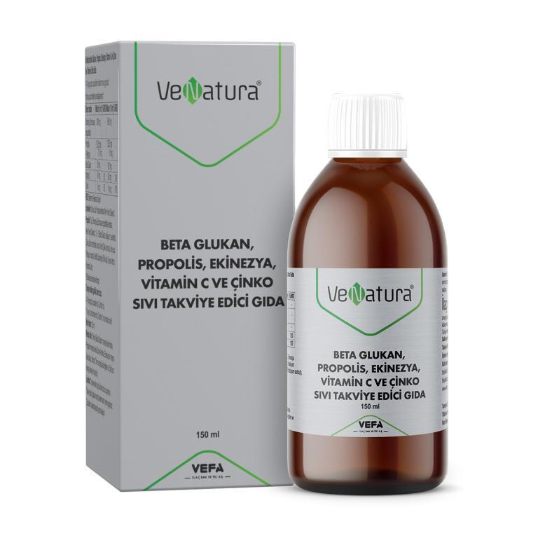 Venatura Beta Glukan, Propolis, Ekinezya, Vitamin C ve Çinko 150 ml - 1