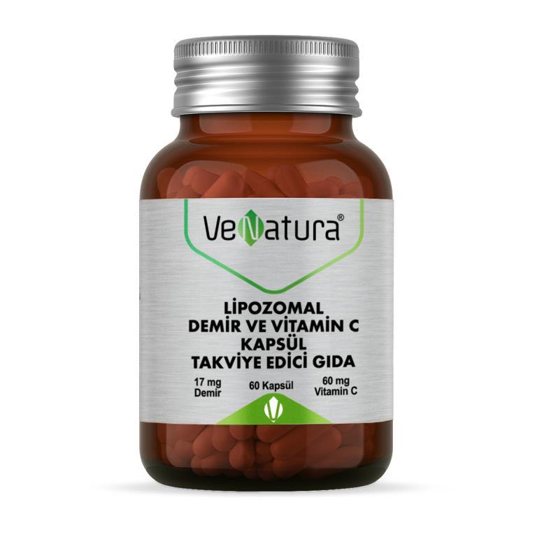 Venatura Lipozomal Demir ve Vitamin C 60 Kapsül - 1