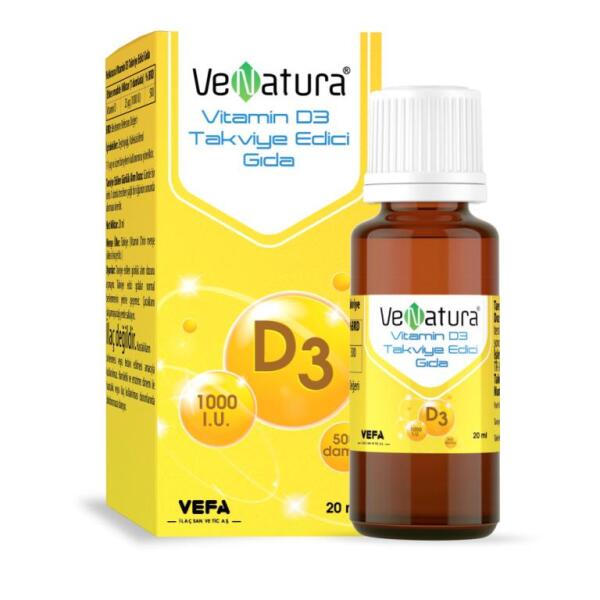 VeNatura Vitamin D3 1000 IU 20ml - 1