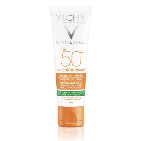 Vichy Capital Soleil Mattifying Spf 50+ 50 ml Yüksek Korumalı Matlaştırıcı Güneş Kremi - 1