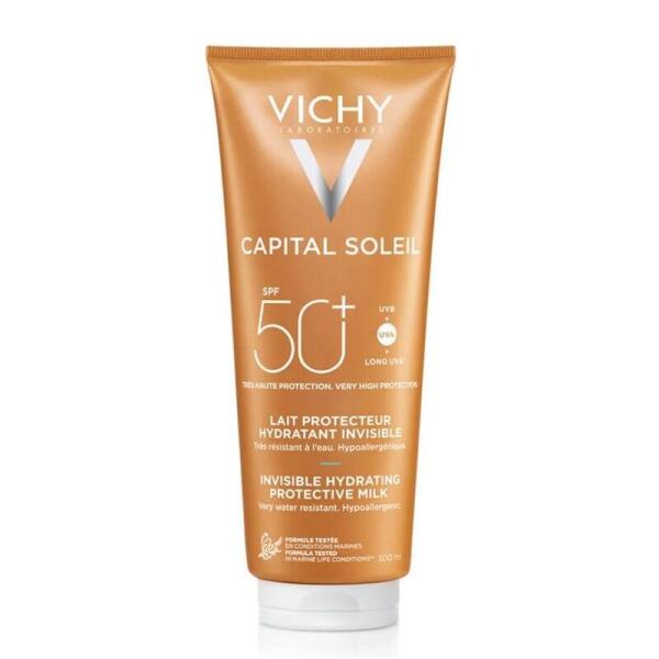 Vichy Capital Soleil SPF50 Fresh Protective Milk Hydrating Face & Body 300 ml - 1