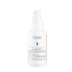 Vichy Capital Soleil UV Age Daily SPF50 40 ML + Liftactiv H.A. Epidermic Filler Serum 10 ml Set - 1