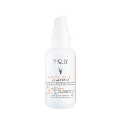 Vichy Capital Soleil UV Age Daily SPF50 40 ML + Liftactiv H.A. Epidermic Filler Serum 10 ml Set - 1