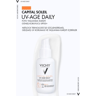 Vichy Capital Soleil Yaşlanma Karşıtı Güneş Kremi SPF50 40 ml - 2