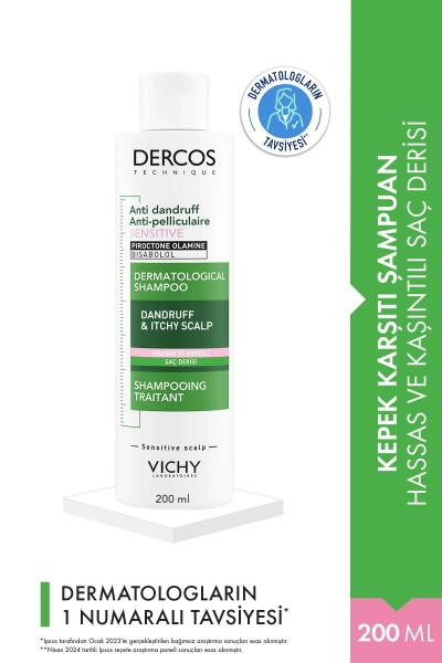 Vichy Dercos Anti Dandruff Kepek Karşıtı Şampuan 200 Ml Hassas Saçlar - 1