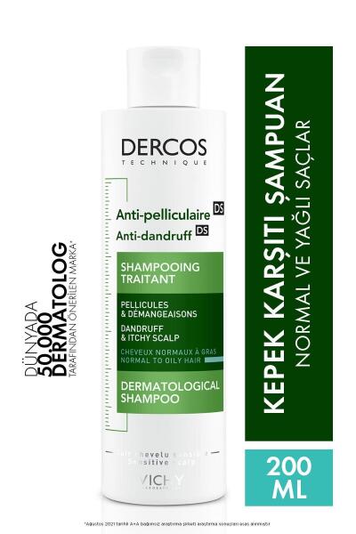 Vichy Dercos Anti Dandruff Kepek Karşıtı Şampuan Normal ve Yağlı Saçlar 200 ml - 1