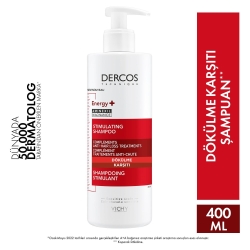 Vichy Dercos Energising Saç Dökülmesine Karşı Şampuan 400 ml - 1