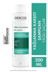 Vichy Dercos Oil Control Yağlanma Karşıtı Bakım Şampuanı 200ml - 1