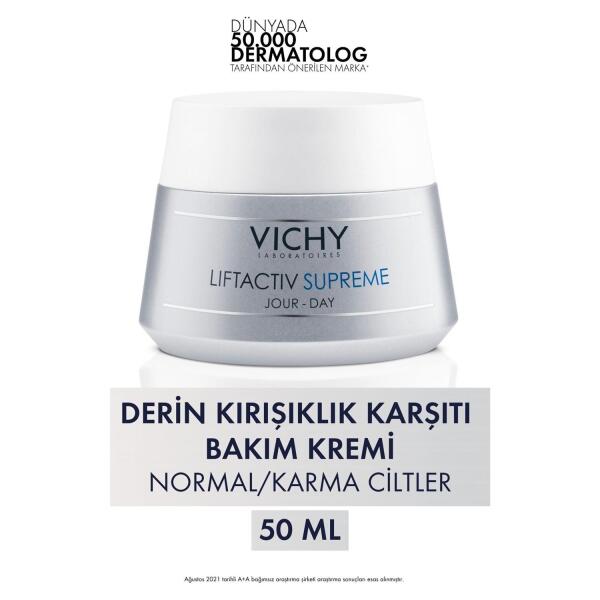 Vichy Liftactiv Supreme Yaşlanma Karşıtı Krem 50 ml Normal ve Karma Ciltler - 1