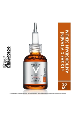 Vichy Liftactive Supreme %15 Saf C Vitamini Aydınlatıcı Antioksidan serum 20 Ml - 1