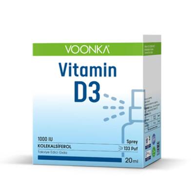 Voonka Vitamin D3 1000 IU Sprey 20 ml - 1