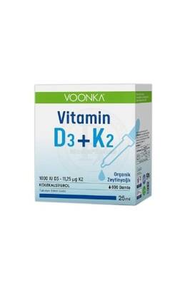 Voonka Vitamin D3+K2 Damla 25 ml - 1