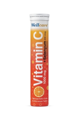 Wellcare Vitamin C 1000 mg + Selenyum 15 Efervesan - 1