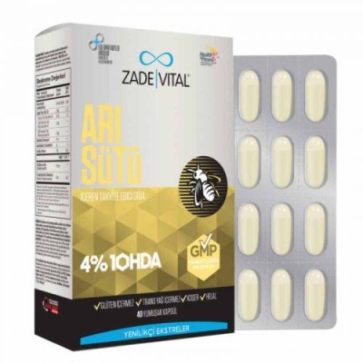 Zade Vital Arı Sütü İçeren Takviye Edici Gıda 40 Kapsül - 1