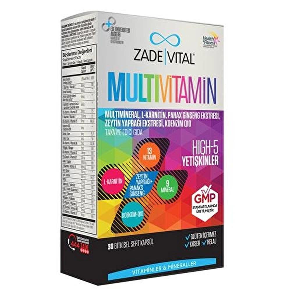 Zade Vital Multivitamin 30 Kapsül - 1