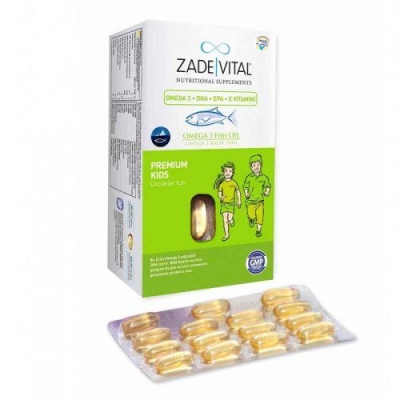 Zade Vital Omega 3 Çocuk Balık Yağ 45 Kapsül - 1