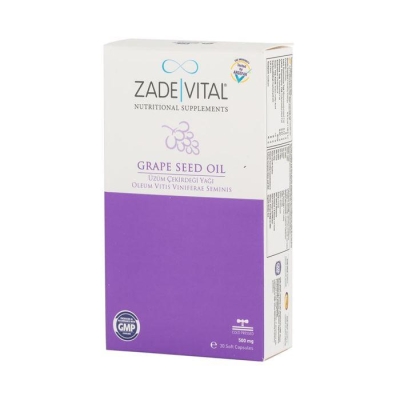 Zade Vital Üzüm Çekirdeği Yağı Blister 30 Bitkisel Kapsül - 1