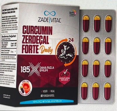 Zade Vital Zerdeçal Forte Daily 60 Kapsül - 1