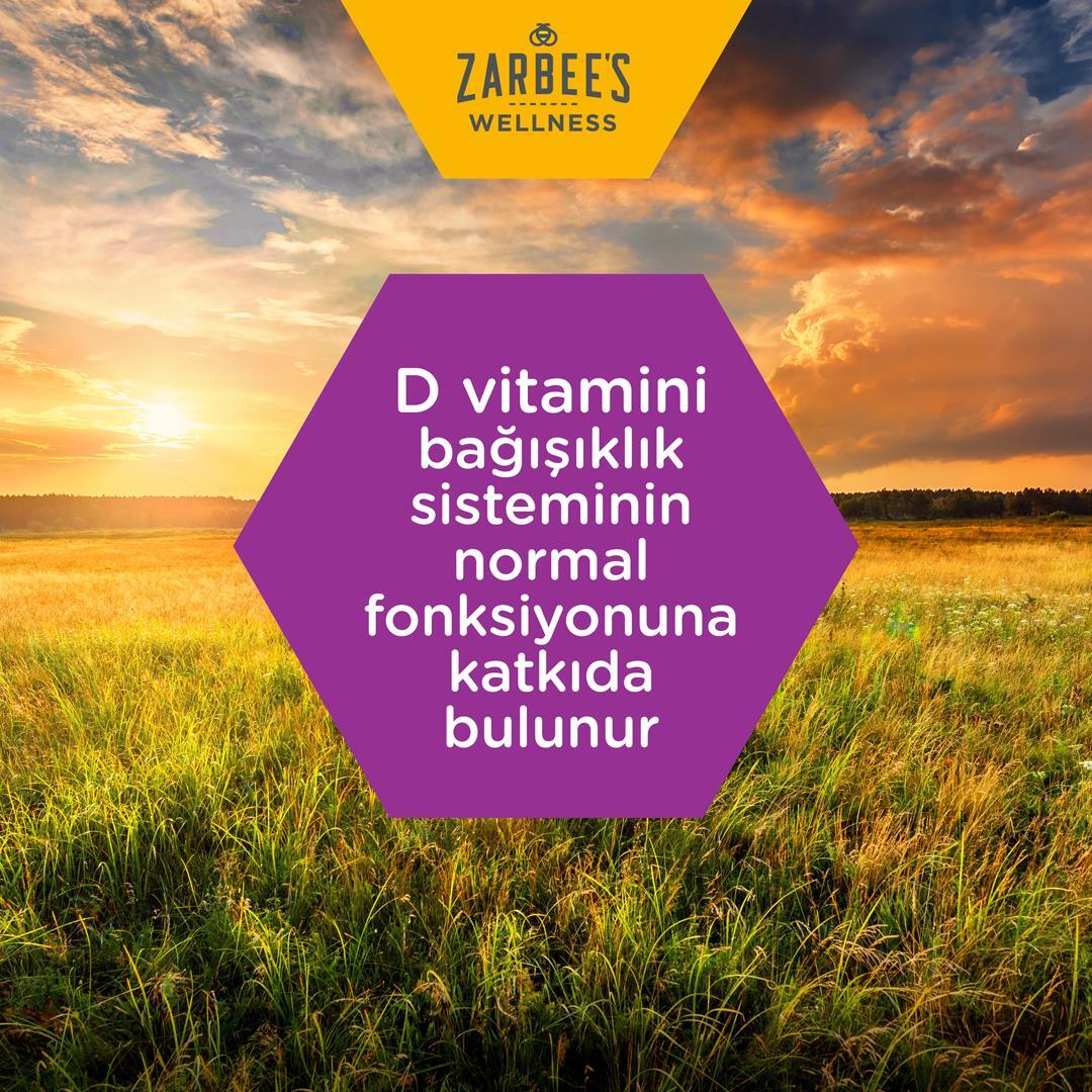 Zarbees Wellness Ekinezya, Biotin ve D Vitamin Sıvı 120ml - 3